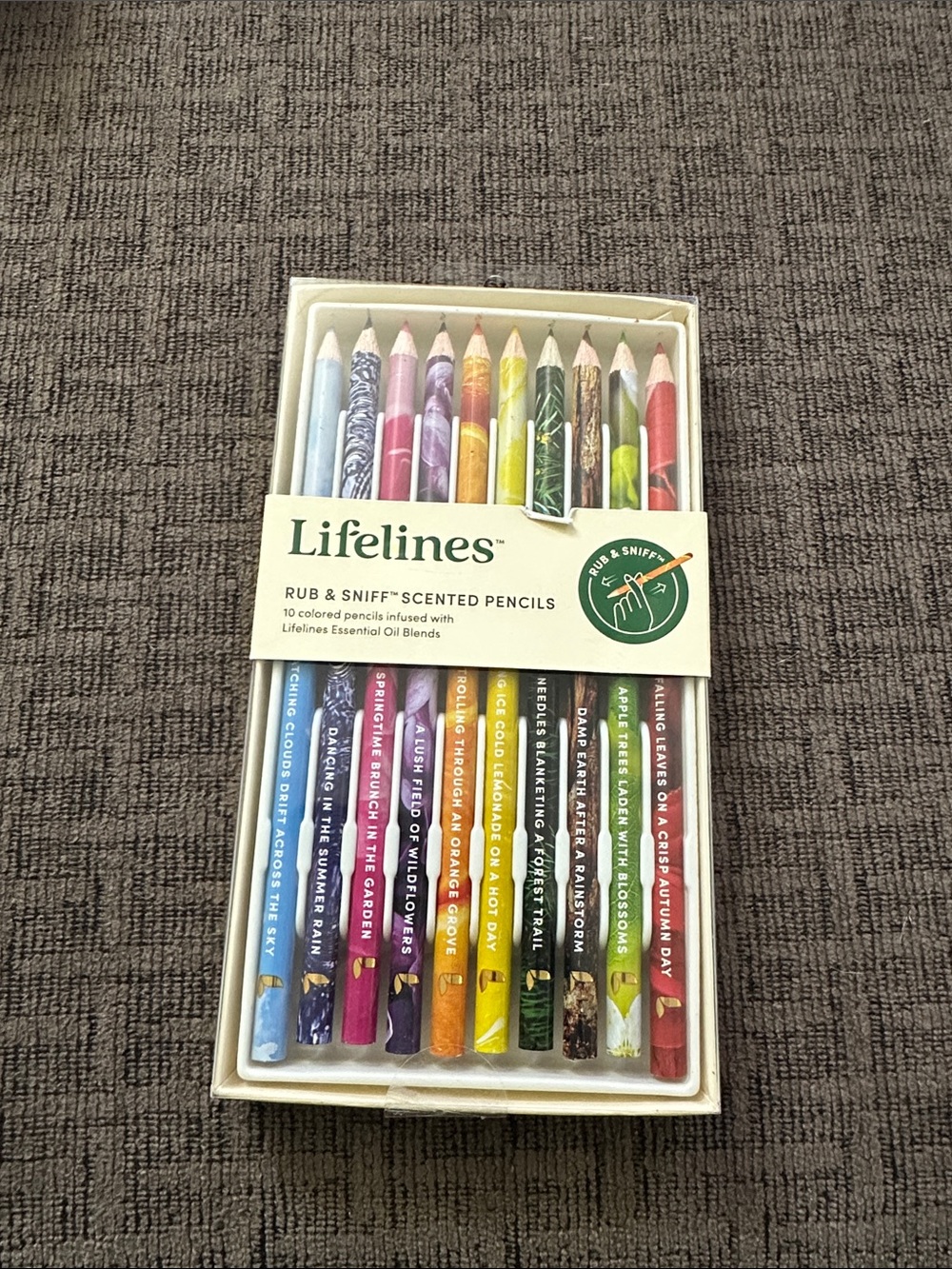 Rub & Sniff Scented Colored Pencil Set - Multi-Color
